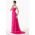 Женщины Грейс Карин милая без рукавов темно-розовый фуксия шифон длинные Русалка вечернее платье CL6228